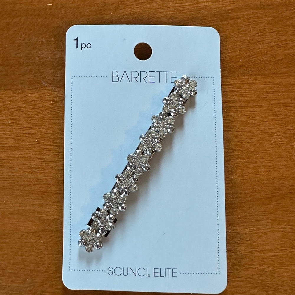 Scunci Elite Silver Barrette